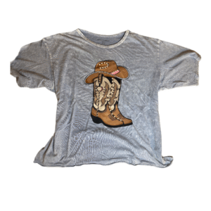 basic flannel with colorful crochet flower details